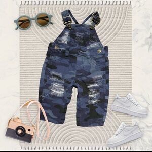 Camo overalls. Second hand given new life